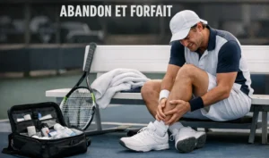 Abandon forfait tennis paris sportifs règles bookmakers