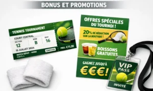 Bonus paris tennis offres promotions bookmakers freebets