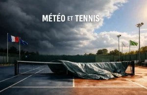 Météo paris tennis vent chaleur pluie impact cotes